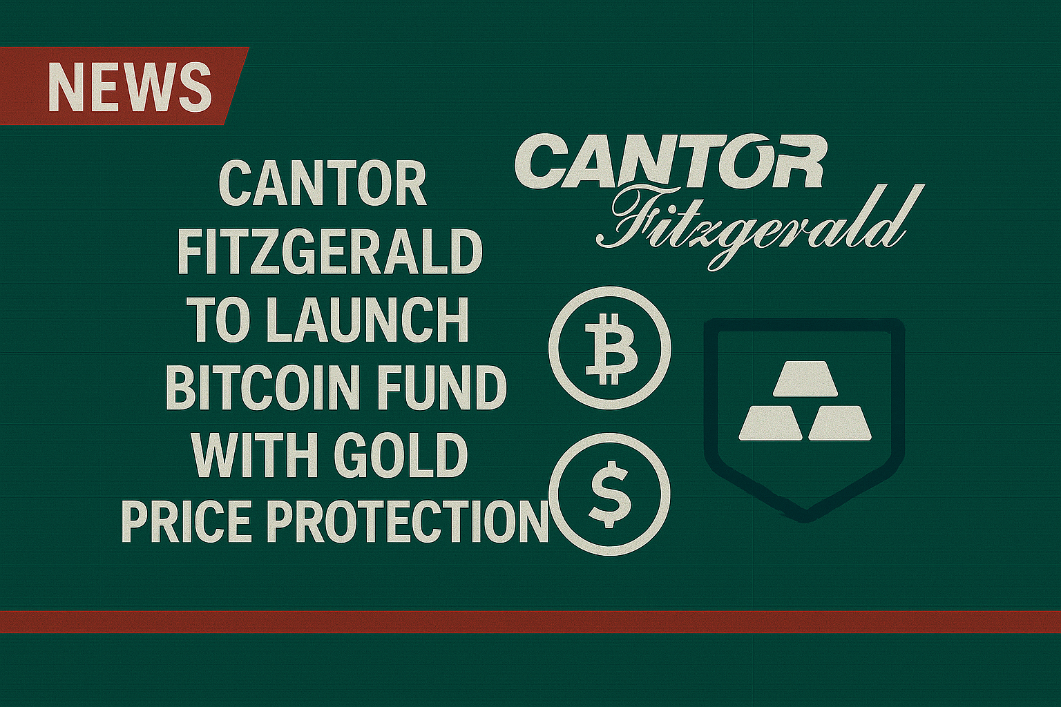 Cantor Fitzgerald to launch Bitcoin fund with gold price protection