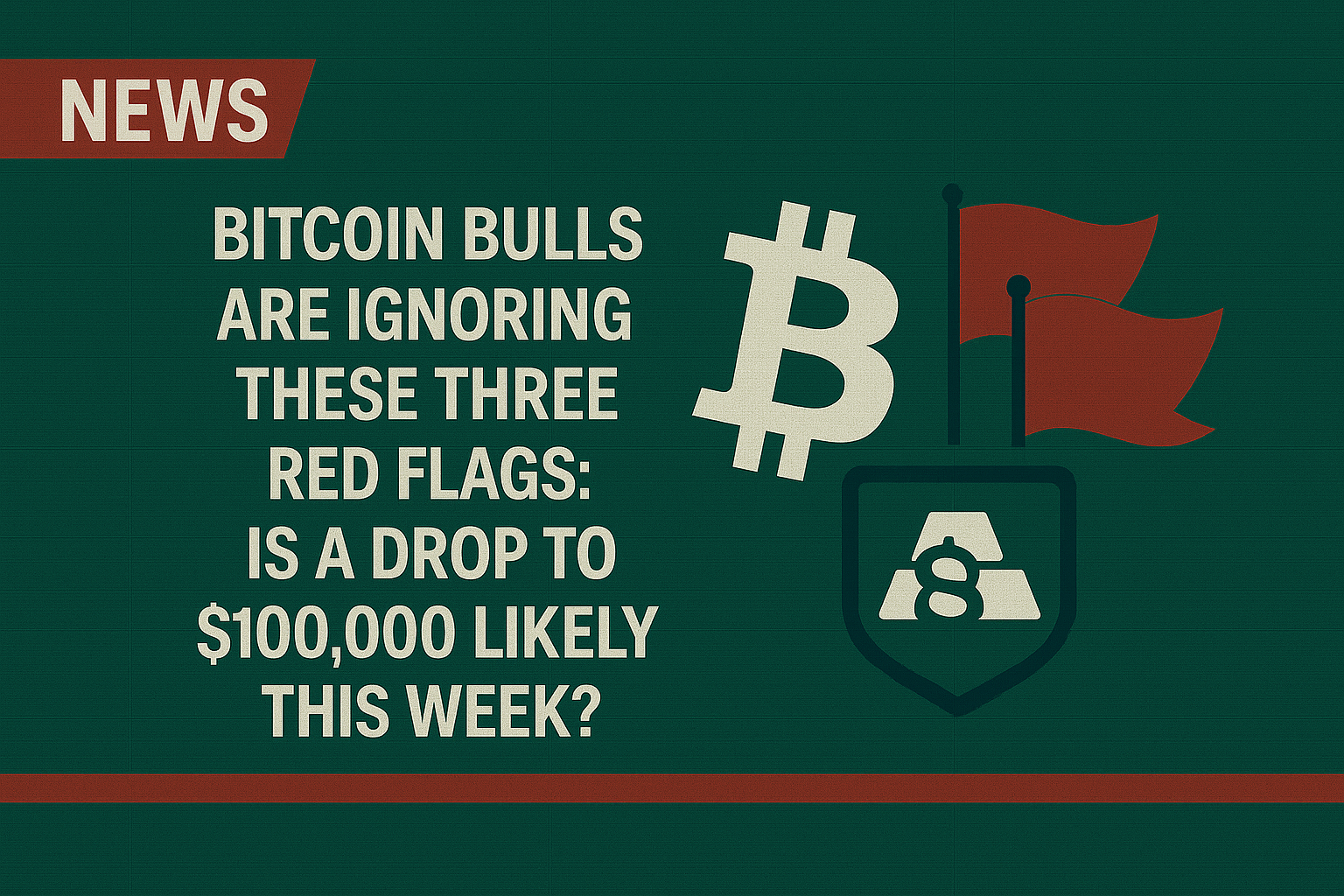 Bitcoin bulls are ignoring these three red flags: is a drop to $100,000 likely this week?