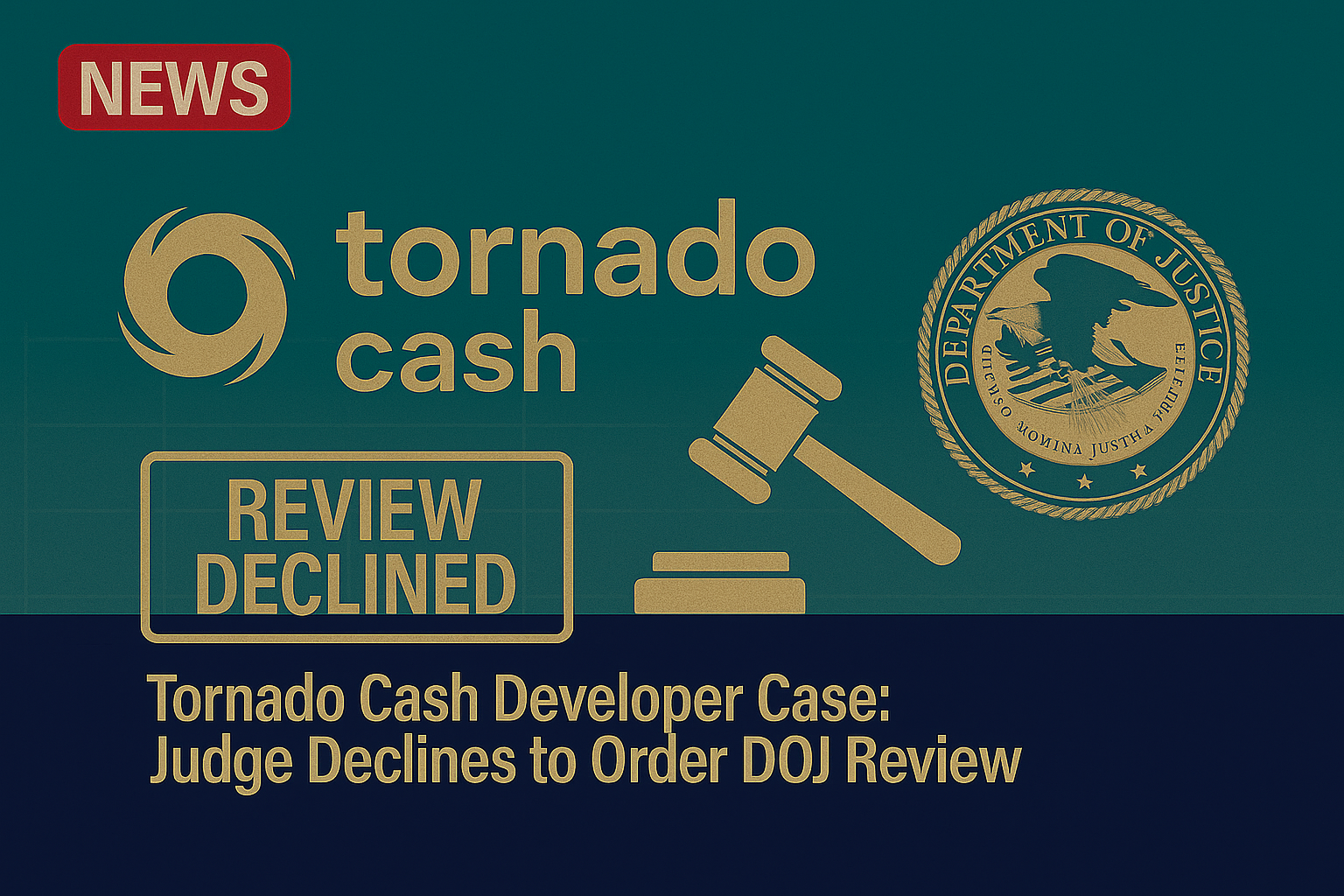Tornado Cash developer case: Judge declines to order DOJ review