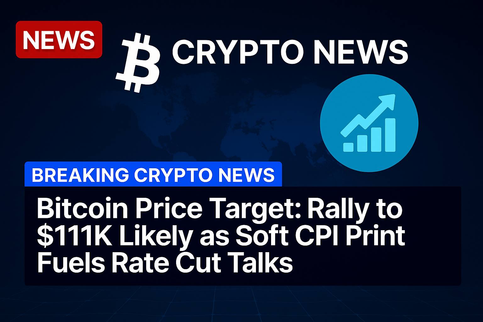 Bitcoin price target: rally to $111k likely as soft CPI print fuels rate cut talks