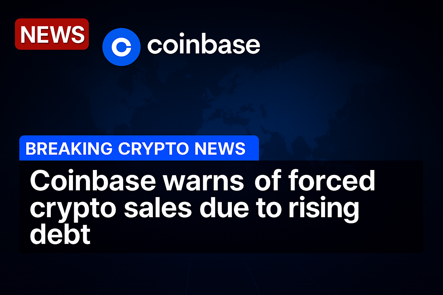 Coinbase warns of forced crypto sales due to rising debt