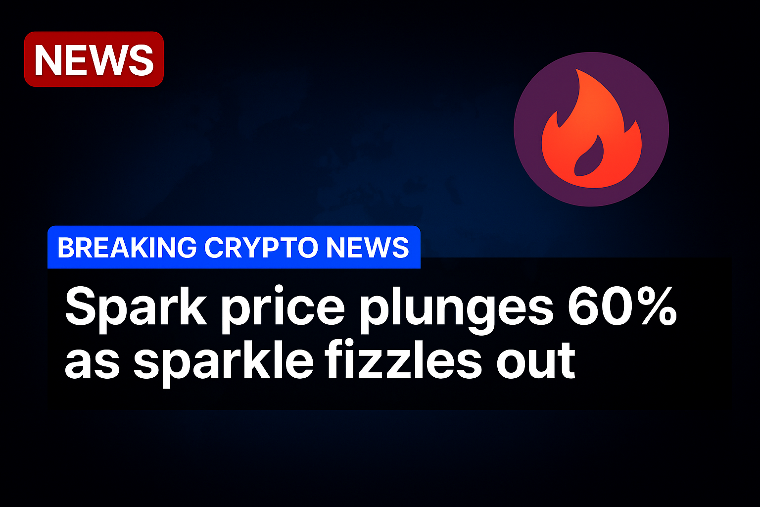 Spark price plunges 60% as sparkle fizzles out
