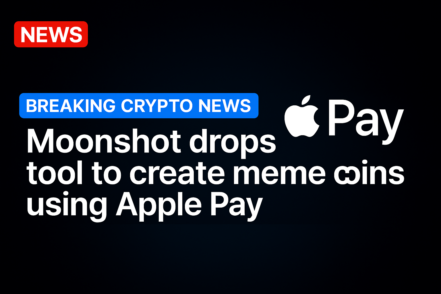 Moonshot drops tool to create meme coins using Apple Pay
