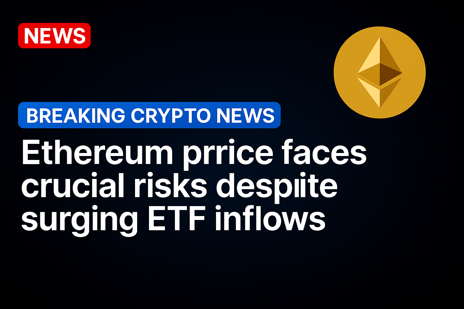 Ethereum price faces crucial risks despite surging ETF inflows