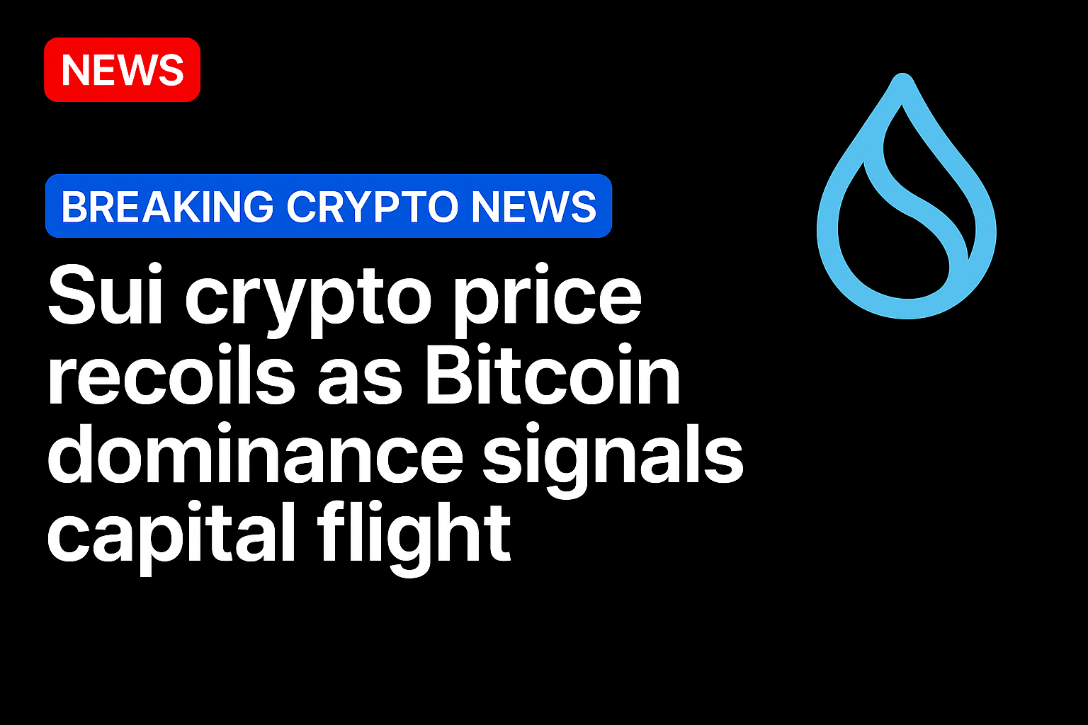 Sui crypto price recoils as Bitcoin dominance signals capital flight