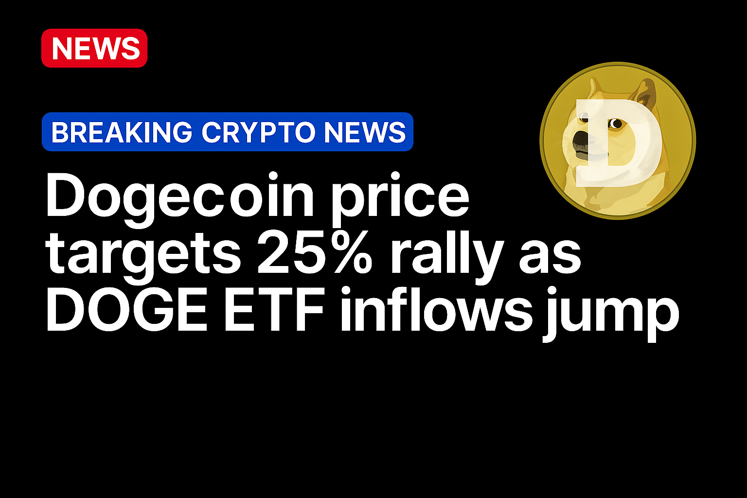 Dogecoin price targets 25% rally as DOGE ETF inflows jump
