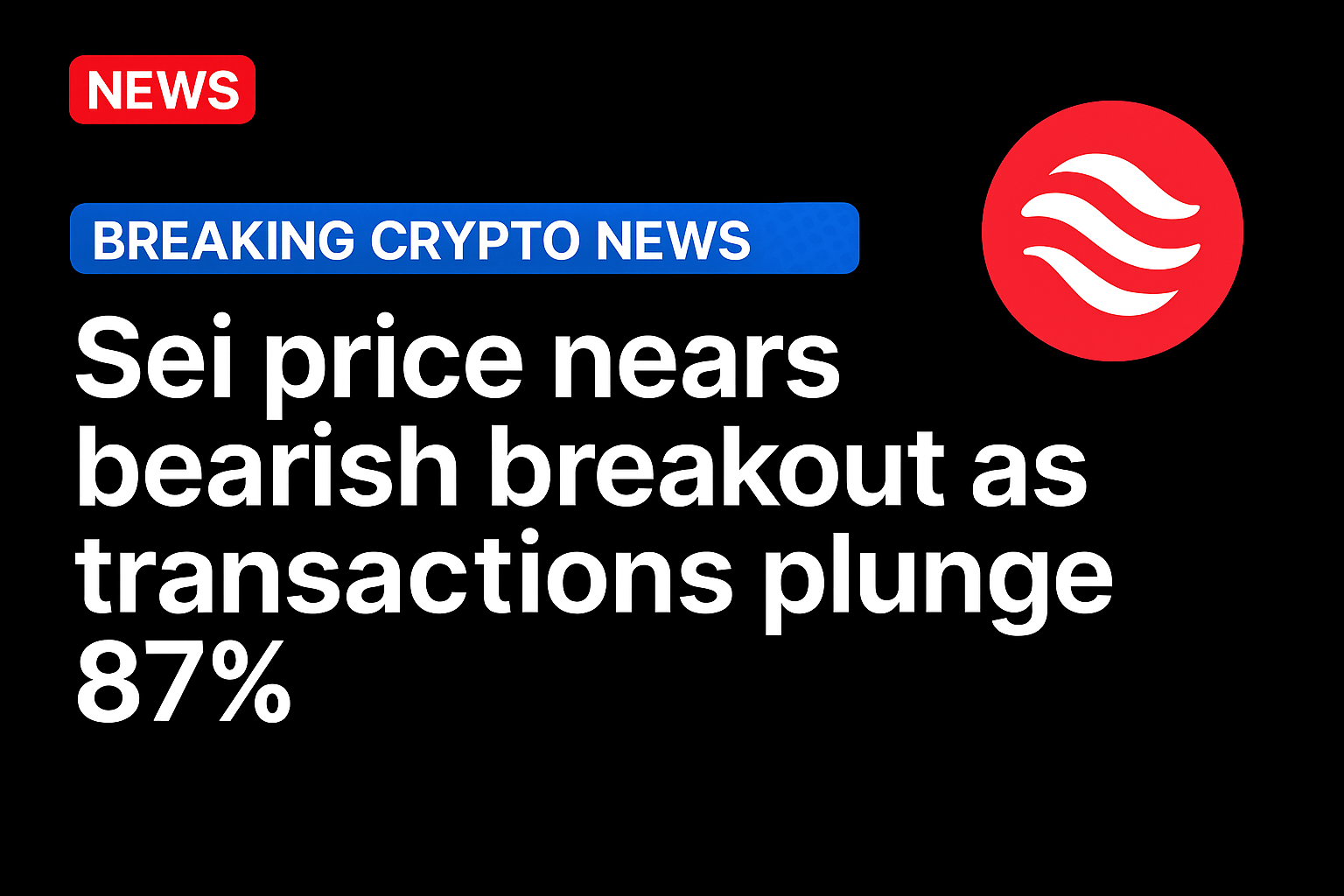 Sei price nears bearish breakout as transactions plunge 87%