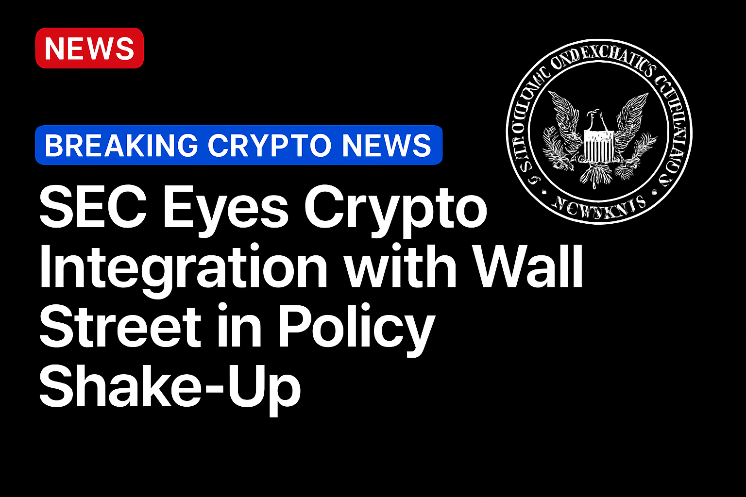 SEC eyes crypto integration with Wall Street in policy shake-up
