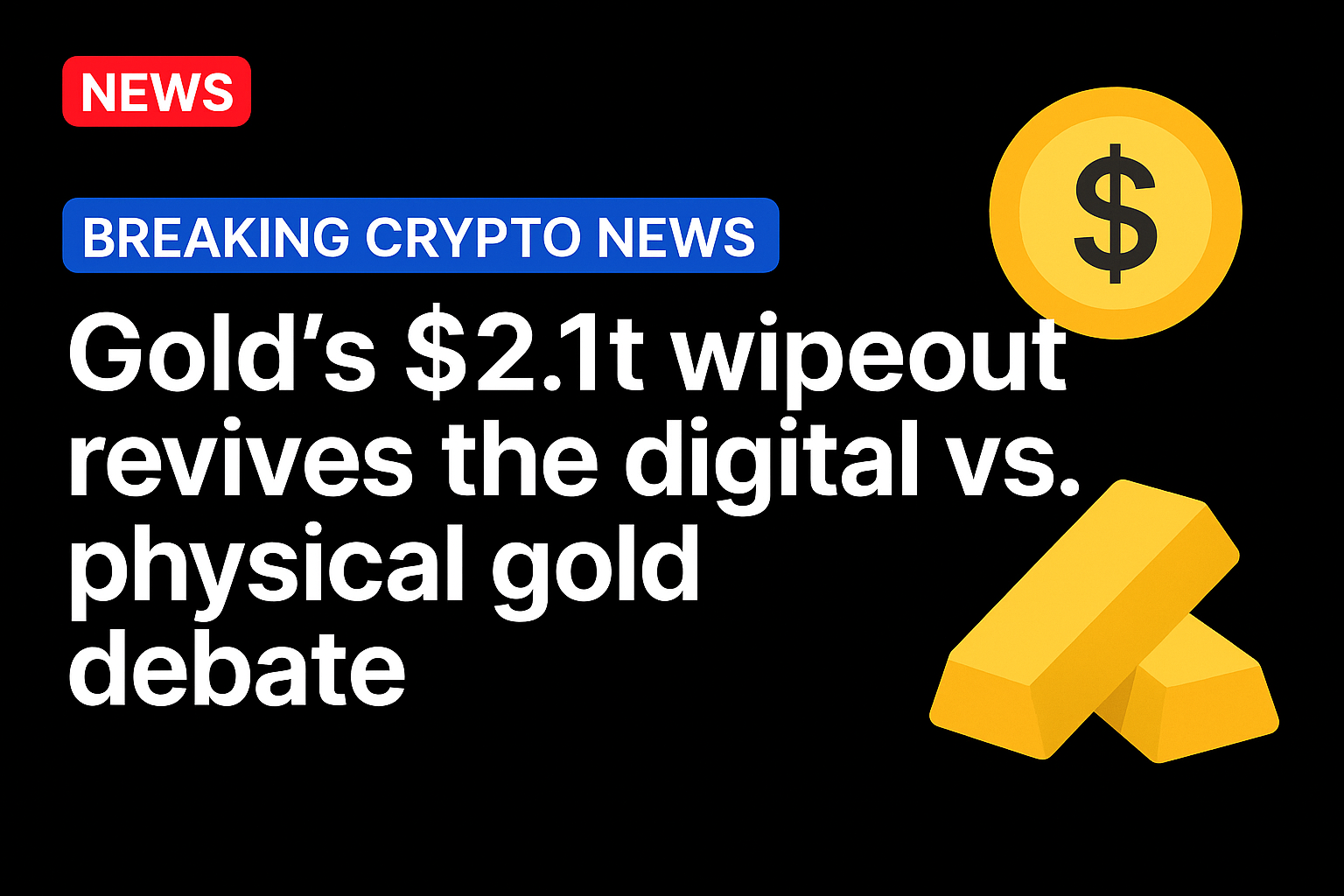 Gold’s $2.1t wipeout revives the digital vs. physical gold debate
