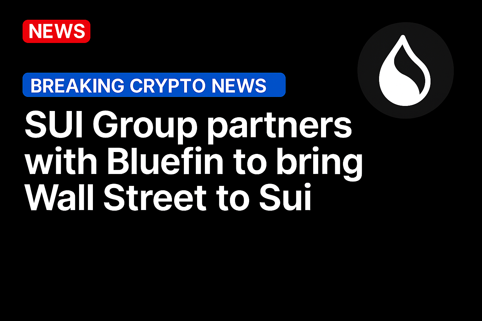 SUI Group partners with Bluefin to bring Wall Street to Sui