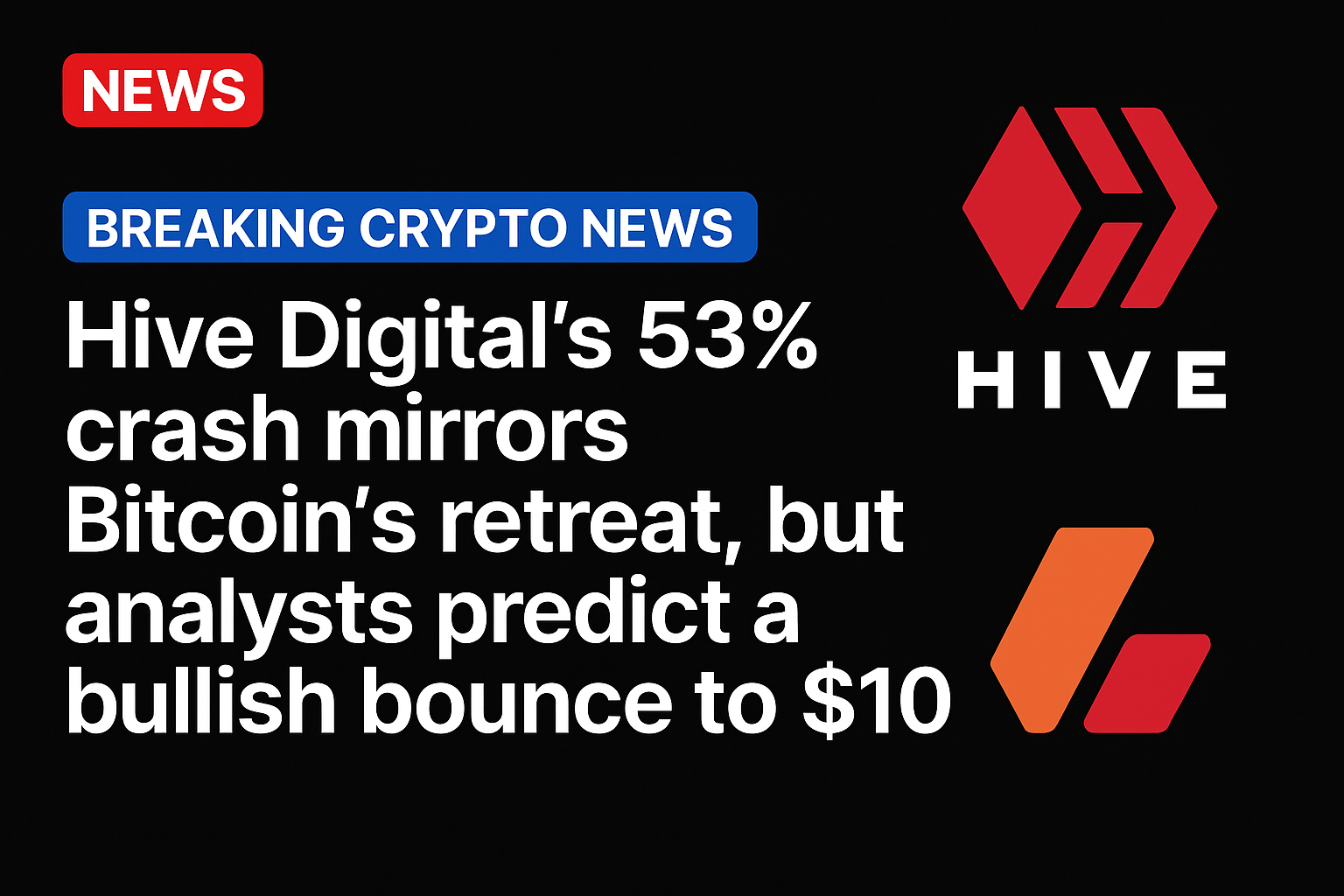 Hive Digital’s 53% crash mirrors Bitcoin’s retreat, but analysts predict a bullish bounce to $10