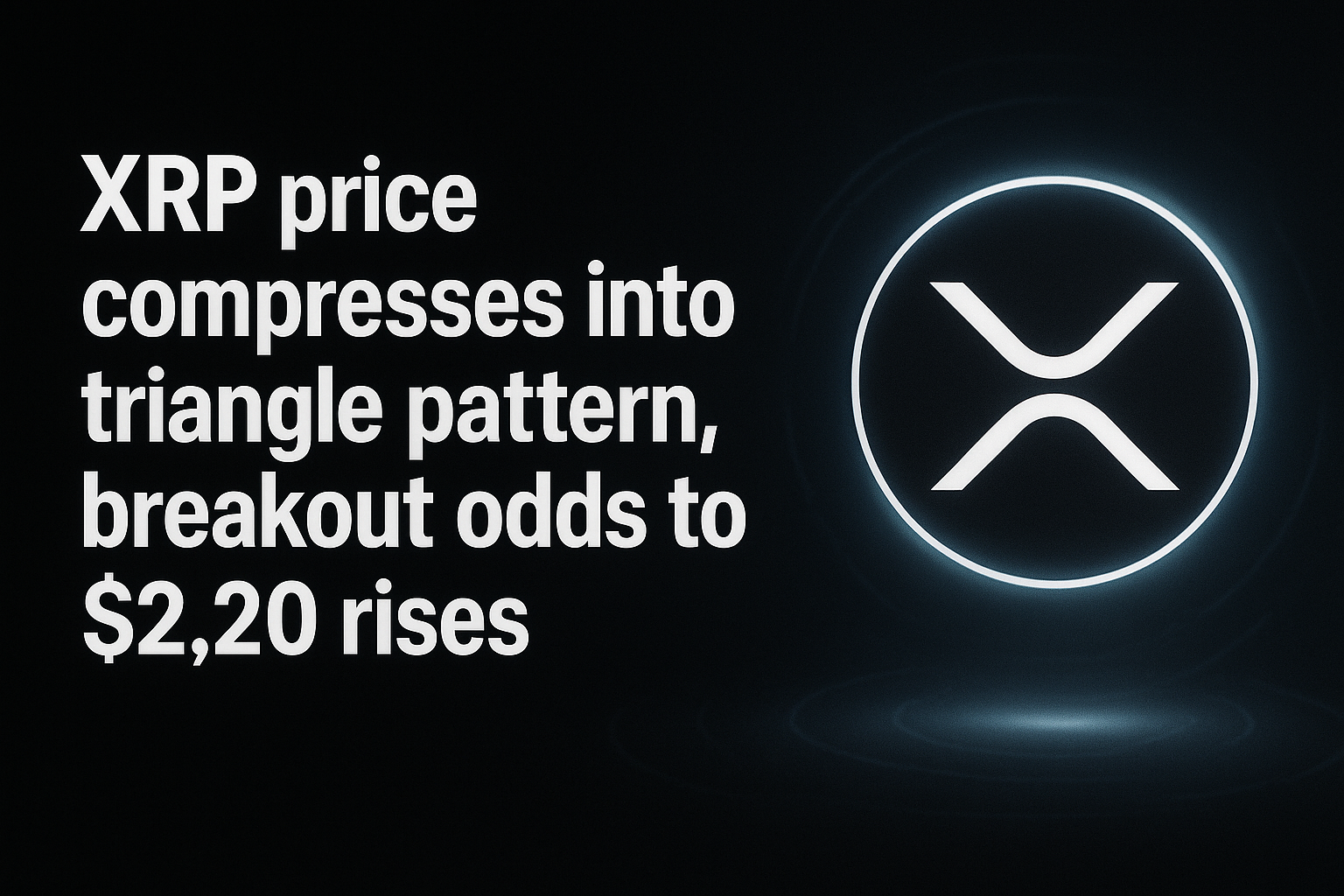 XRP price compresses into triangle pattern, breakout odds to $2.20 rises