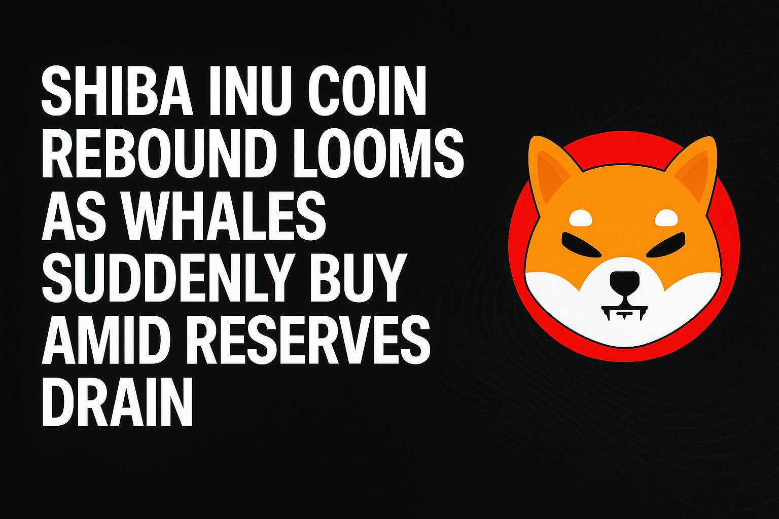 Shiba Inu Coin rebound looms as whales suddenly buy amid reserves drain