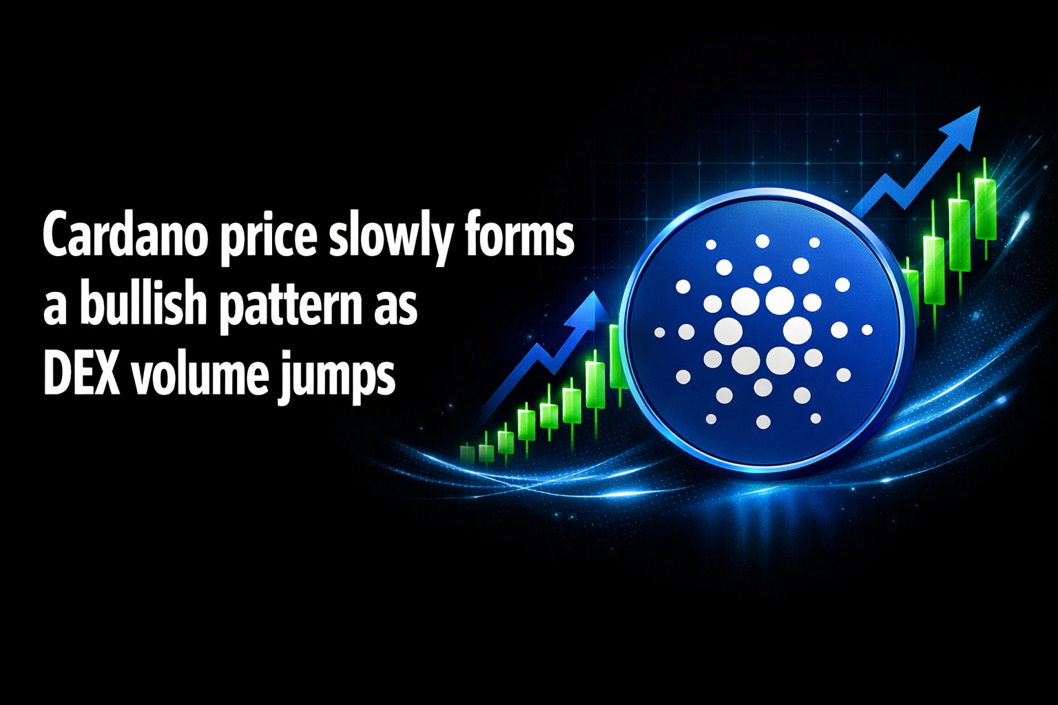 Cardano price slowly forms a bullish pattern as DEX volume jumps