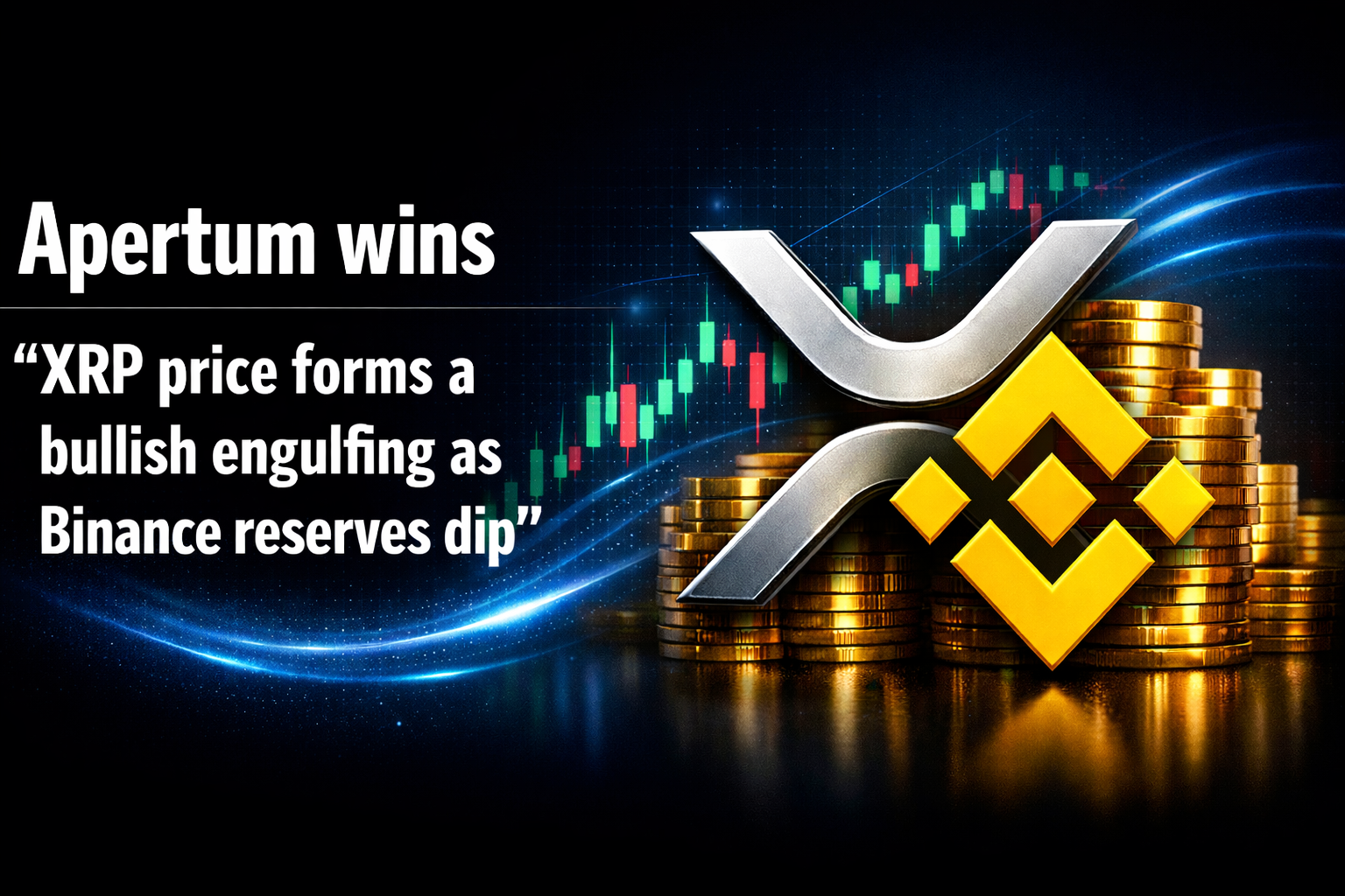 XRP price forms a bullish engulfing as Binance reserves dip