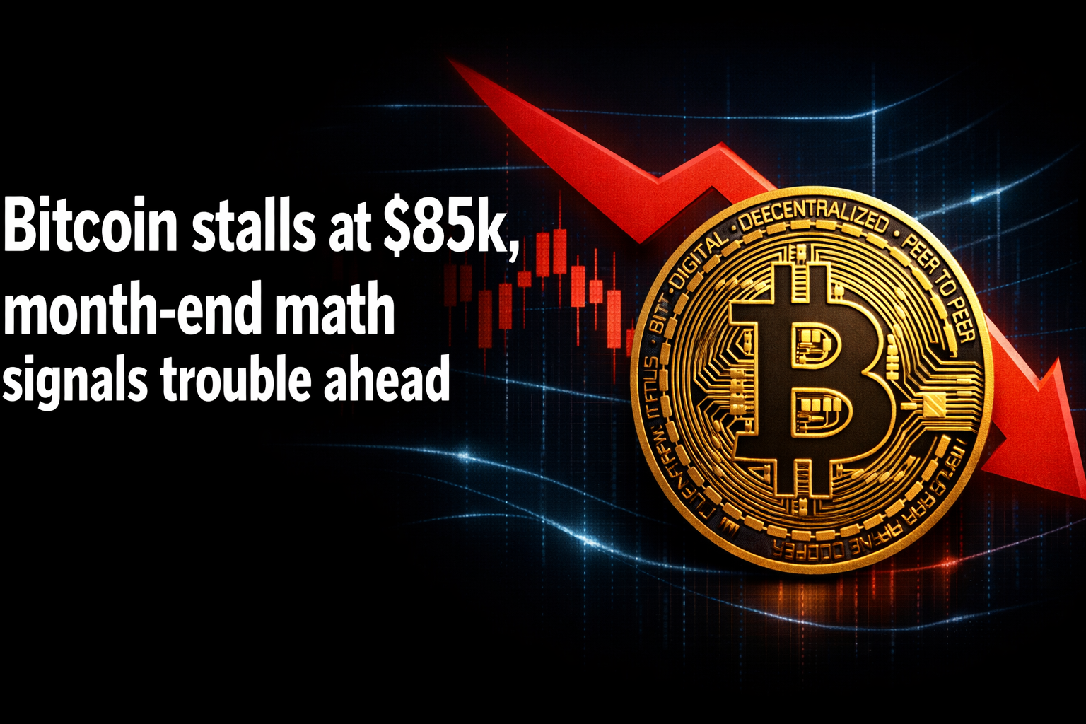 Bitcoin stalls at $85k, month-end math signals trouble ahead