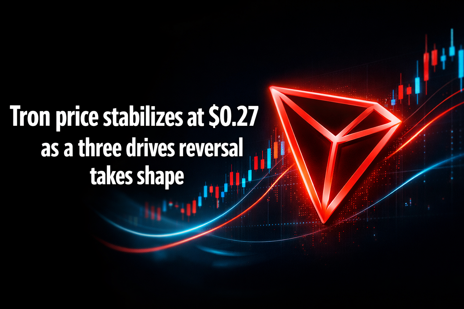 Tron price stabilizes at $0.27 as a three drives reversal takes shape