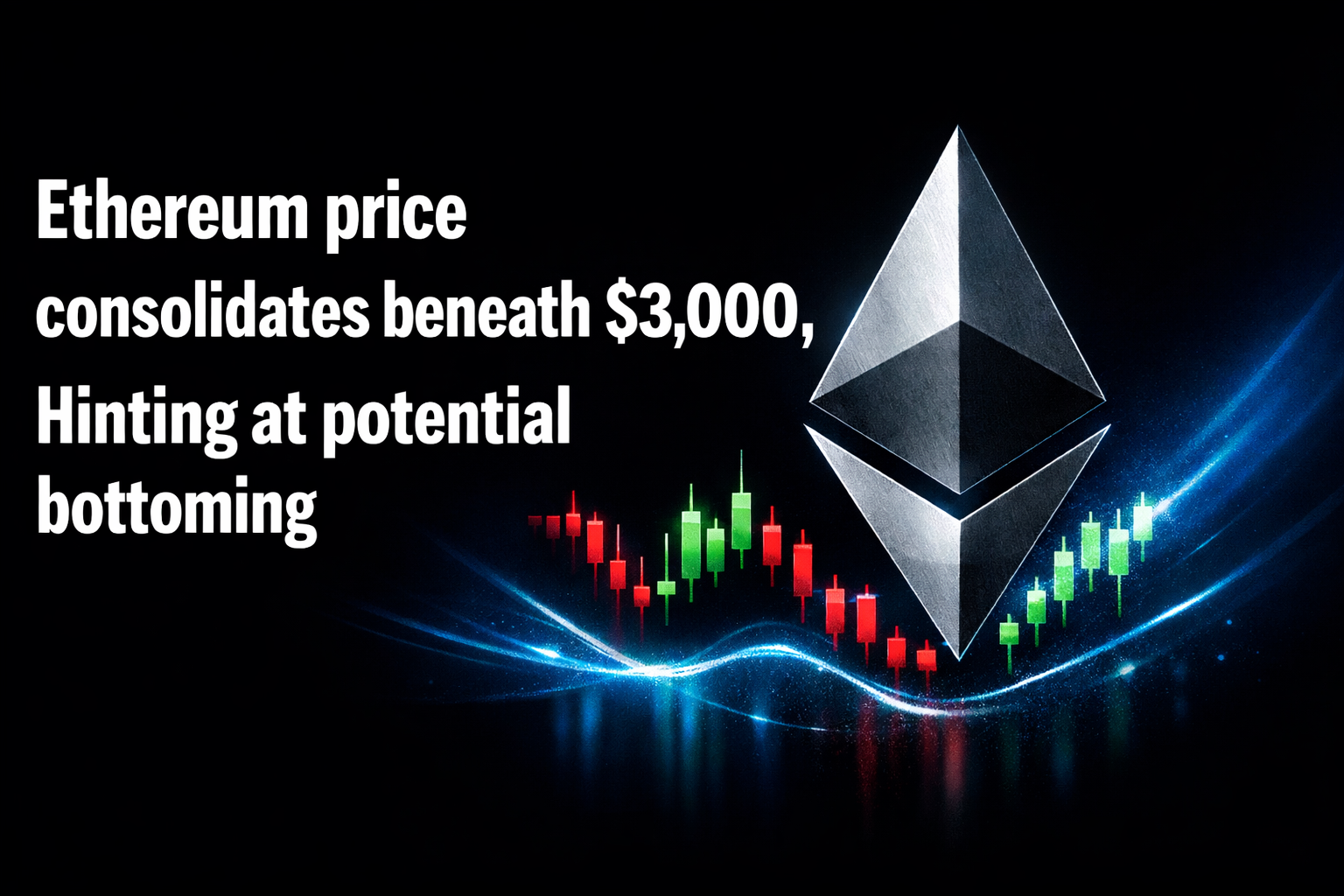 Ethereum price consolidates beneath $3,000, hinting at potential bottoming