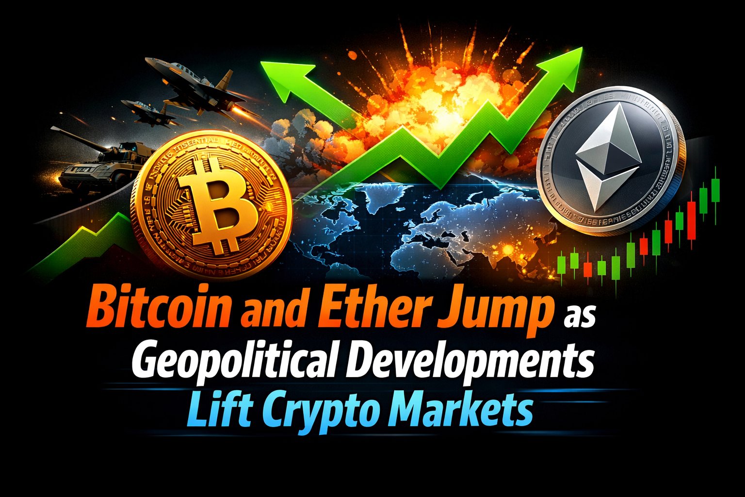 Bitcoin and Ether Jump as Geopolitical Developments Lift Crypto Markets