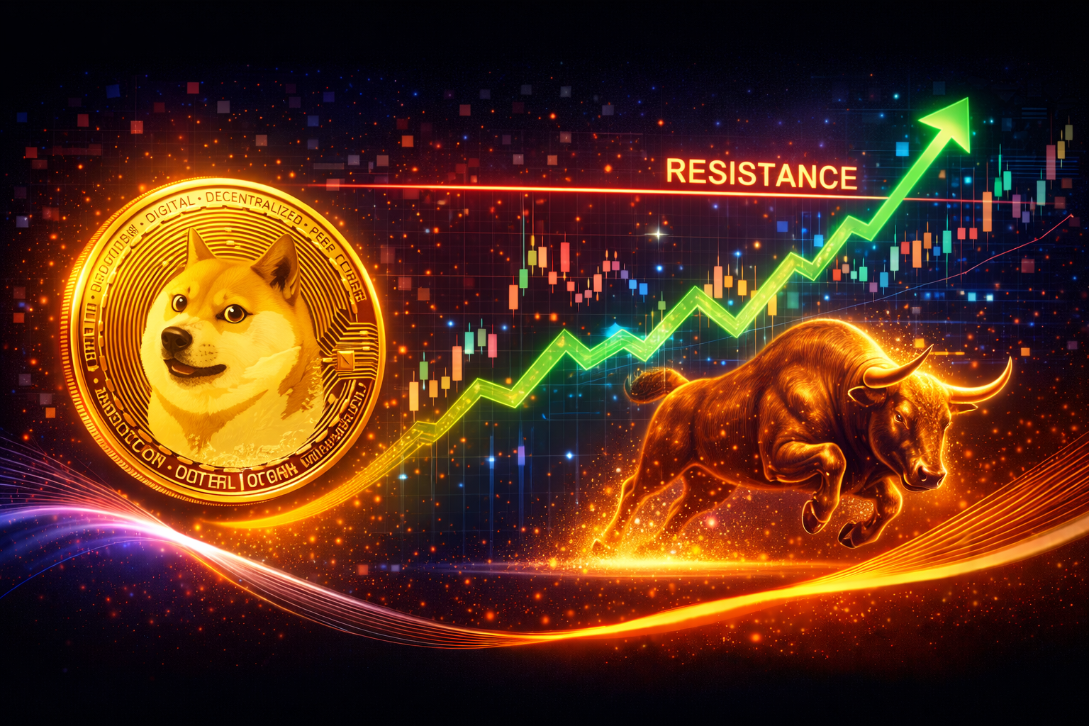 Dogecoin Shows Strong Bull Trend Despite Key Resistance Level