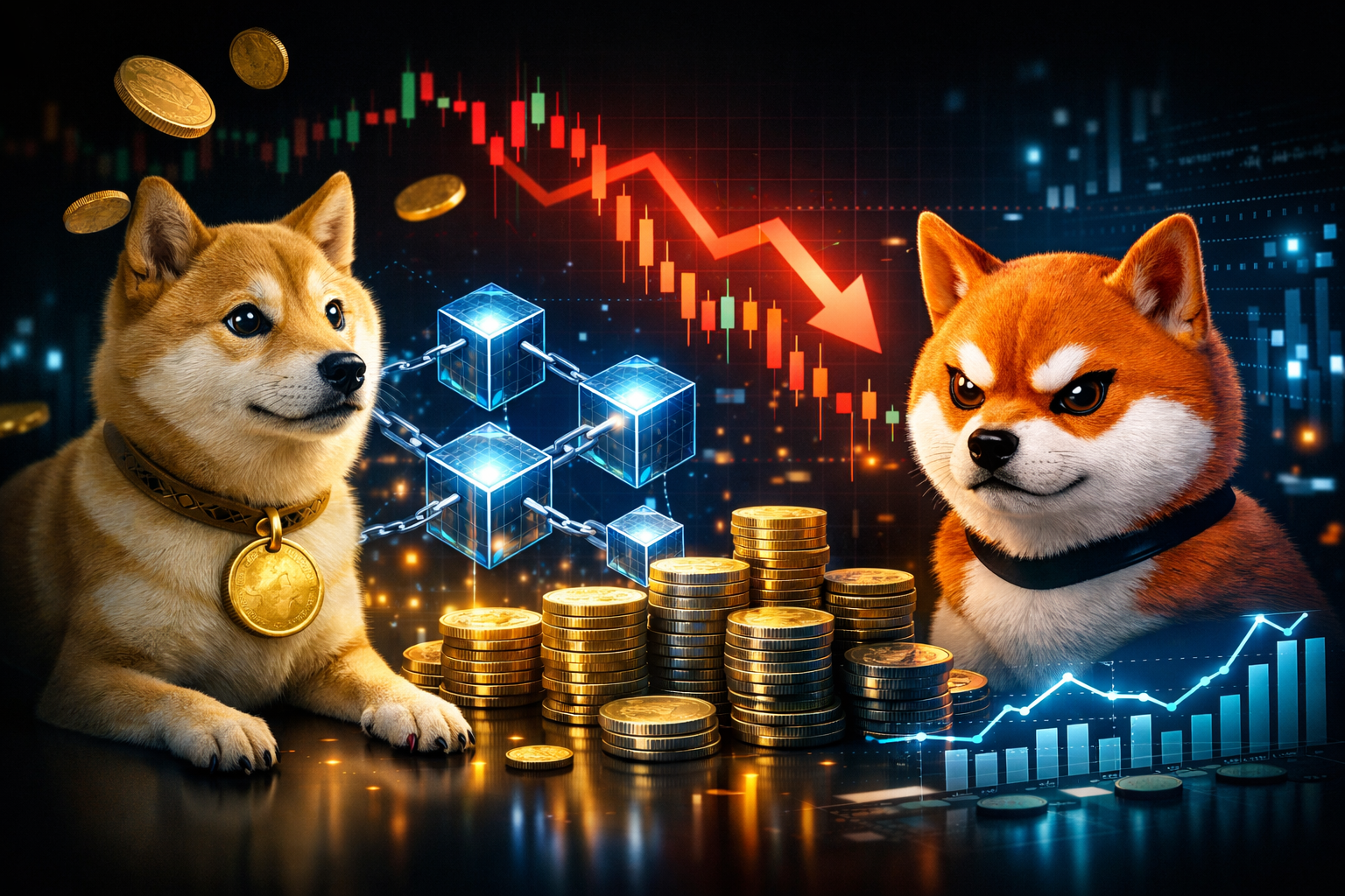 Dogecoin and Shiba Inu On-Chain Activity Rises as Prices Slide