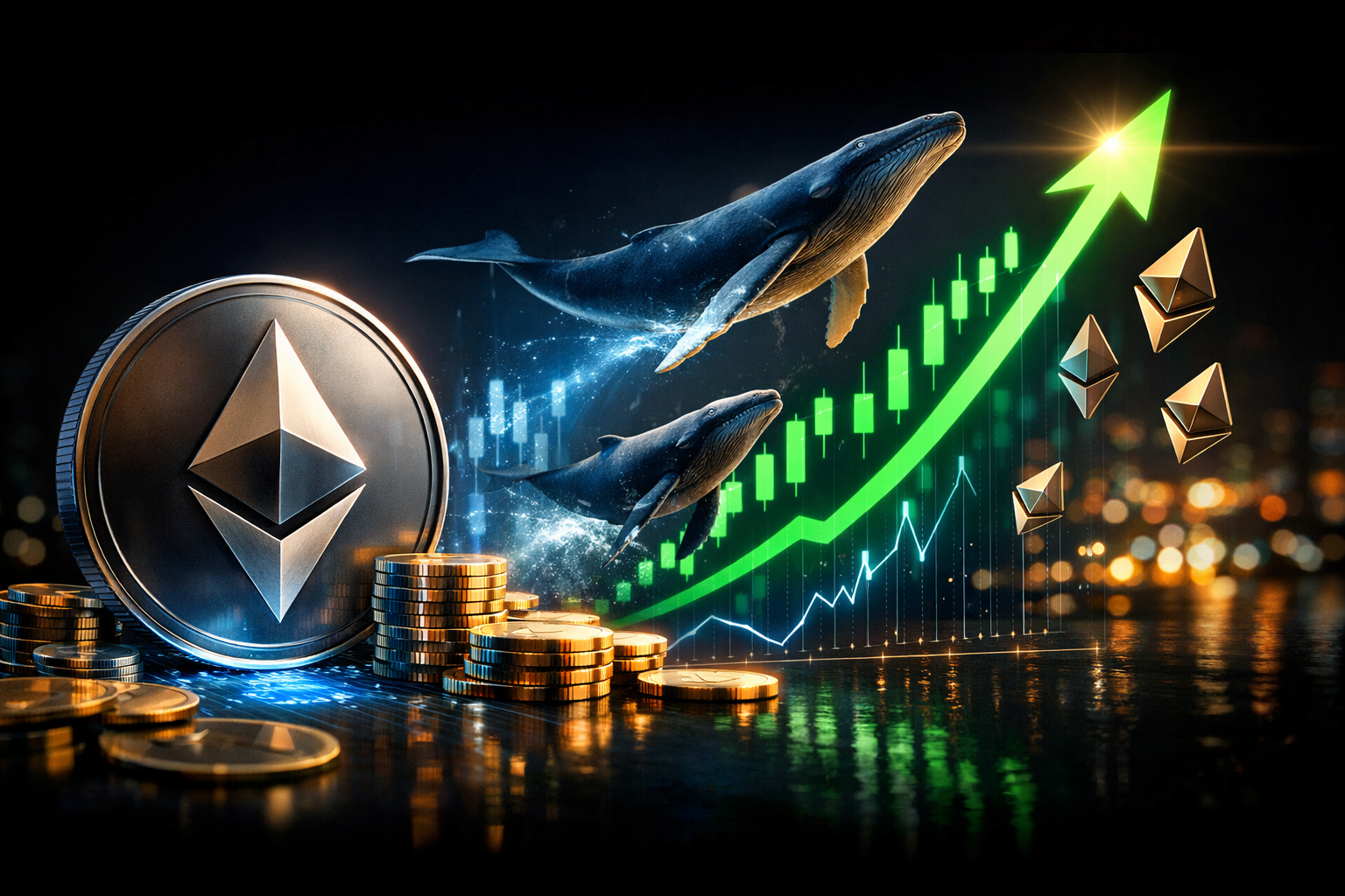 466K ETH Accumulated by Whales Signals Potential Ethereum Rebound