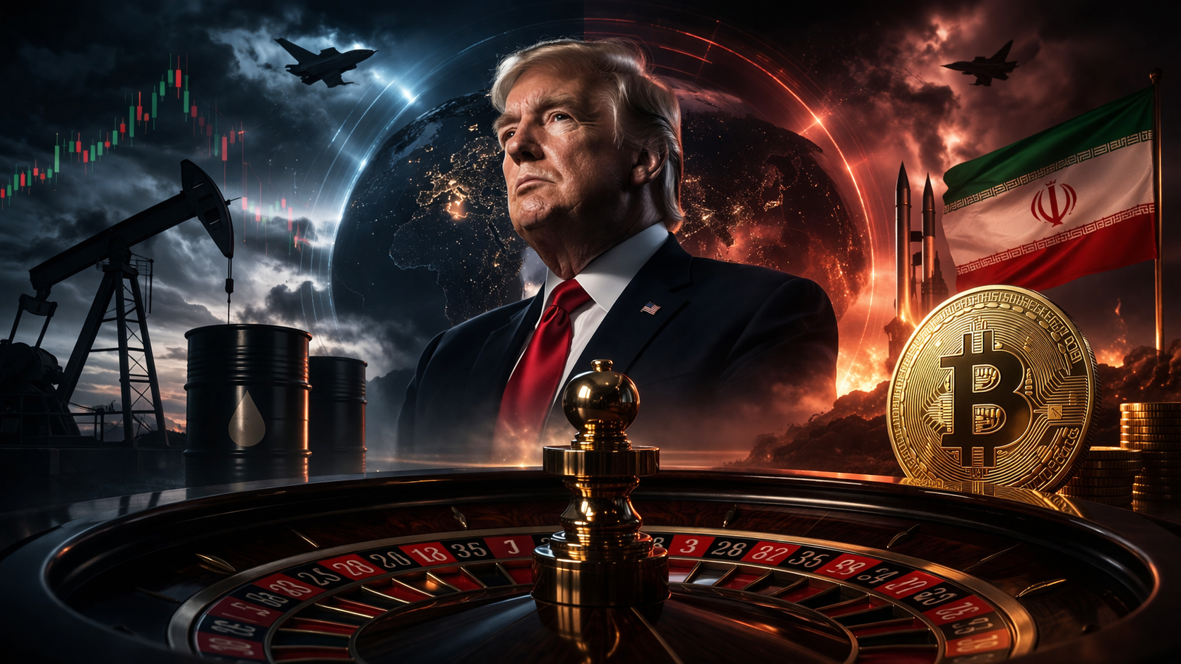 Trump Iran conflict impact on Bitcoin and oil markets
