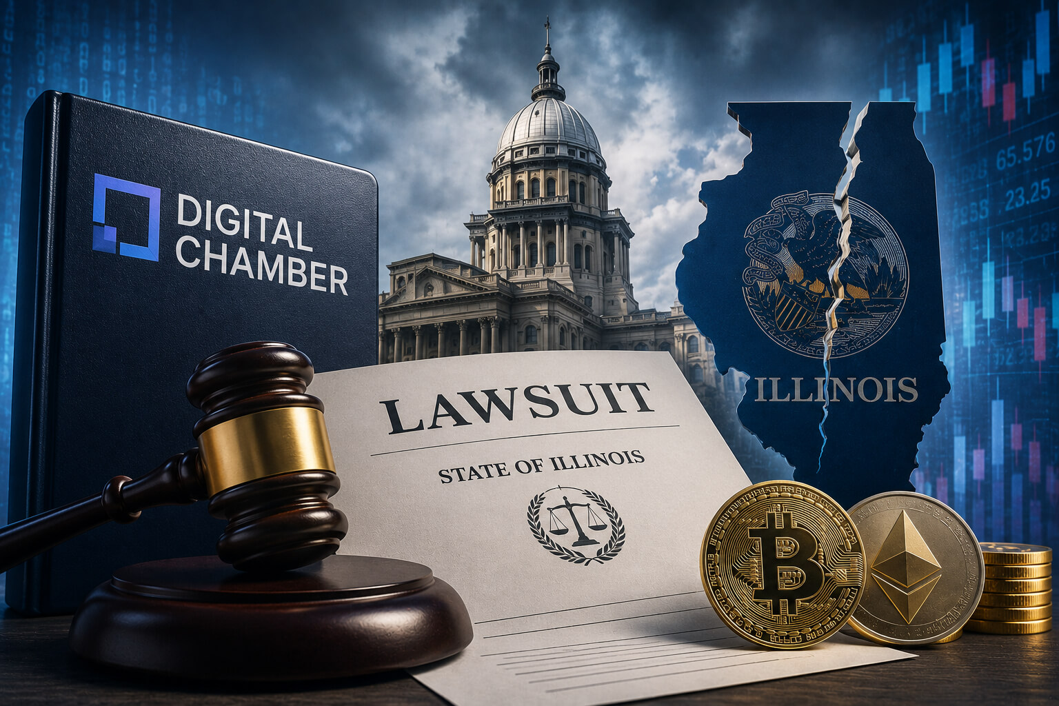 Digital Chamber Sues Illinois Over New Crypto Tax Law