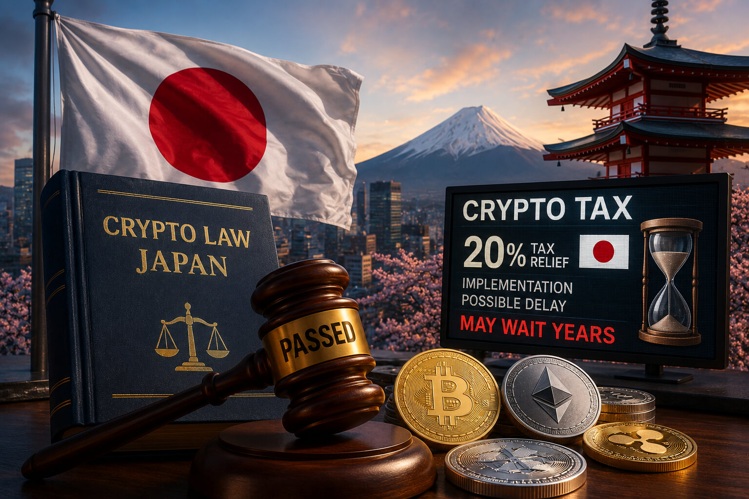 Japan Crypto Law Passes, But Traders May Still Wait Years for 20% Tax Relief